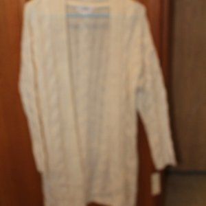 Confess  Cable Sweater Cream SZ L